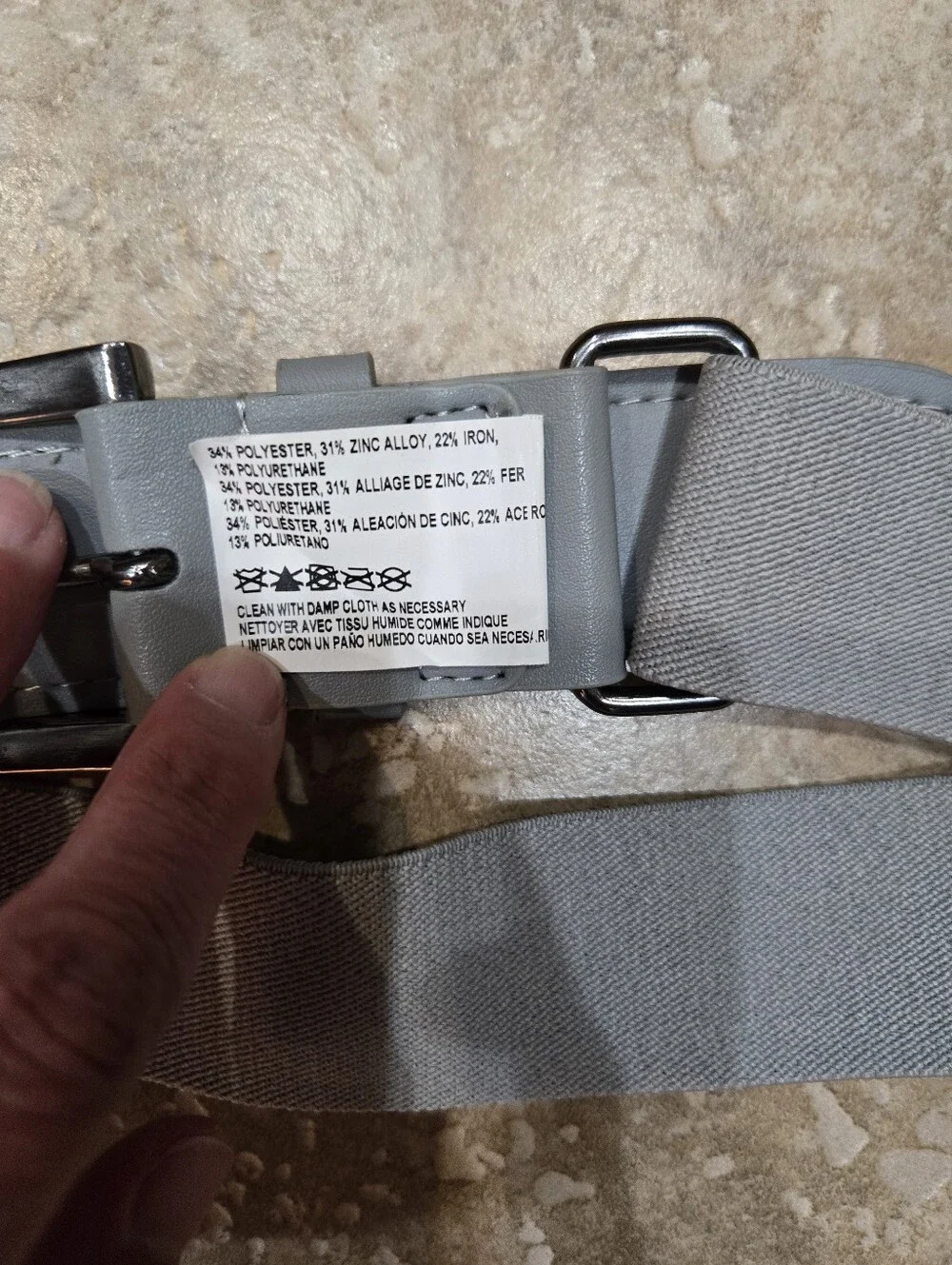 Girls Softball Nike Gray Performance Belt - OS